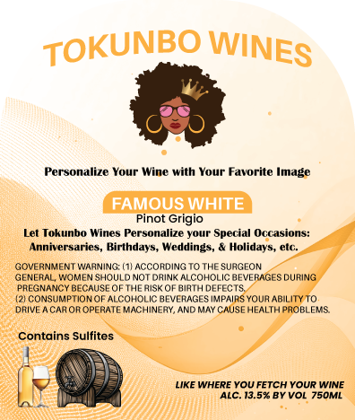 Labels ONLY - Famous White Gold labels